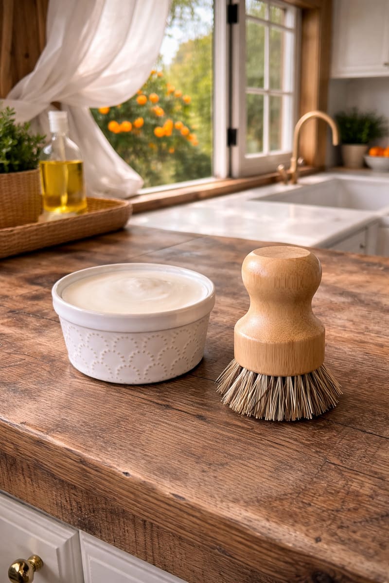 Orange Dish Soap Brush Included