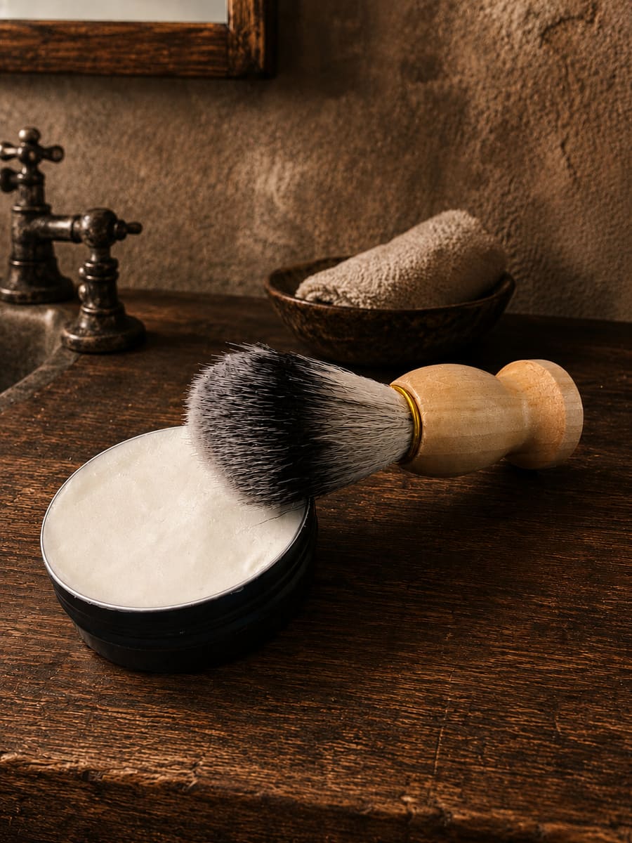 Luxury Resin Brush Shaving Cream
