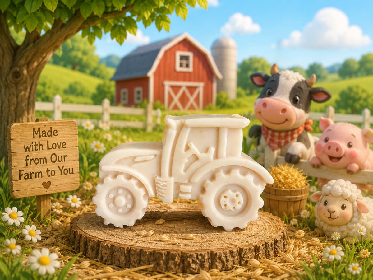 100% Gentle Goat Milk Soap Small Tractor